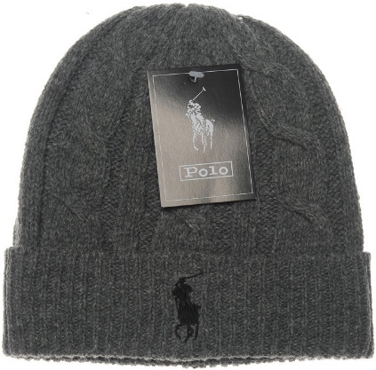 Ralph Lauren Polo Beanie Grey